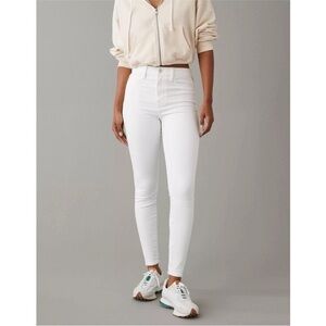 American Eagle Curvy Hi-Rise Jegging White Size 18